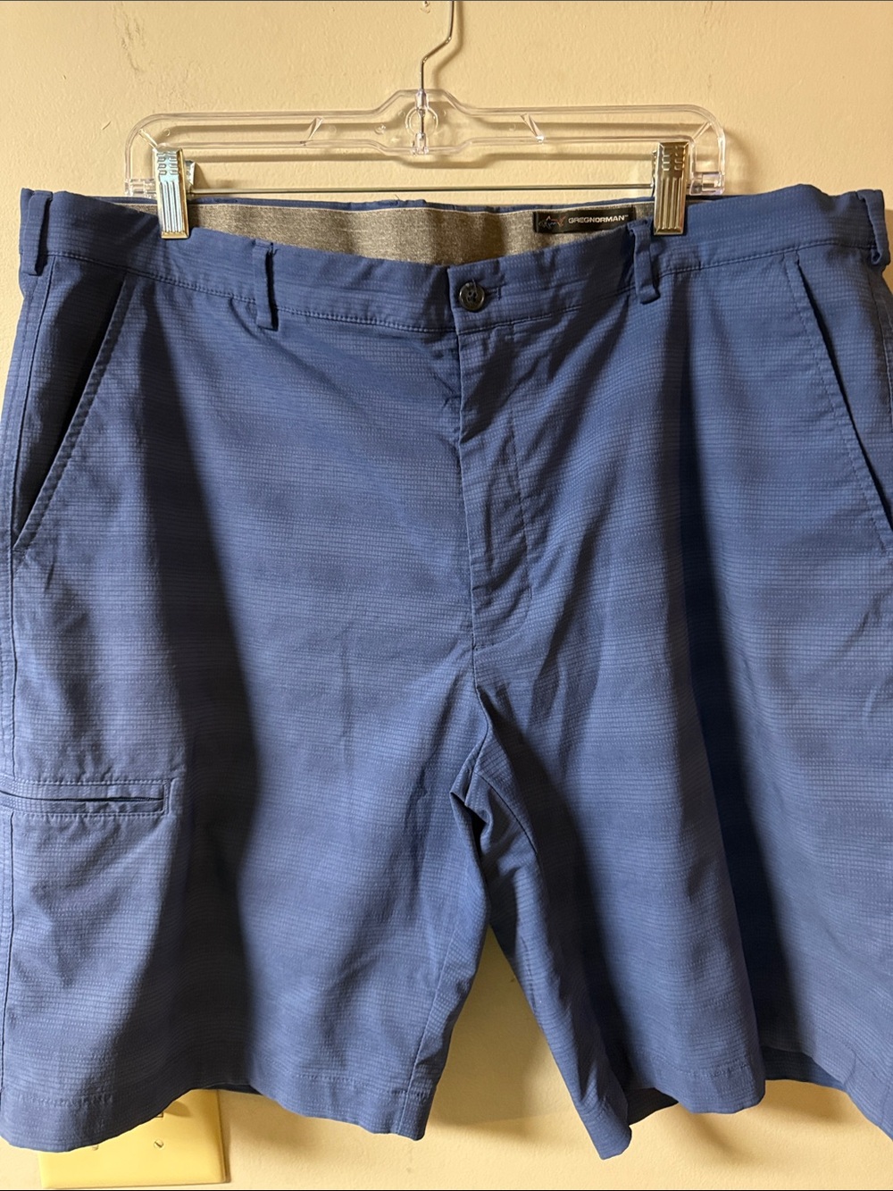 Greg Norman Collection Men's Slate Blue Flat Front Shorts